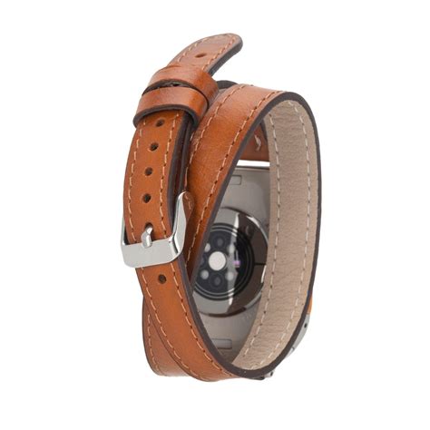 Vail Double Tour Leather Bands for Apple Watch 9, Ultra 2 and SE